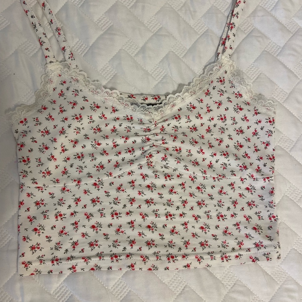 White Floral Lace Cami